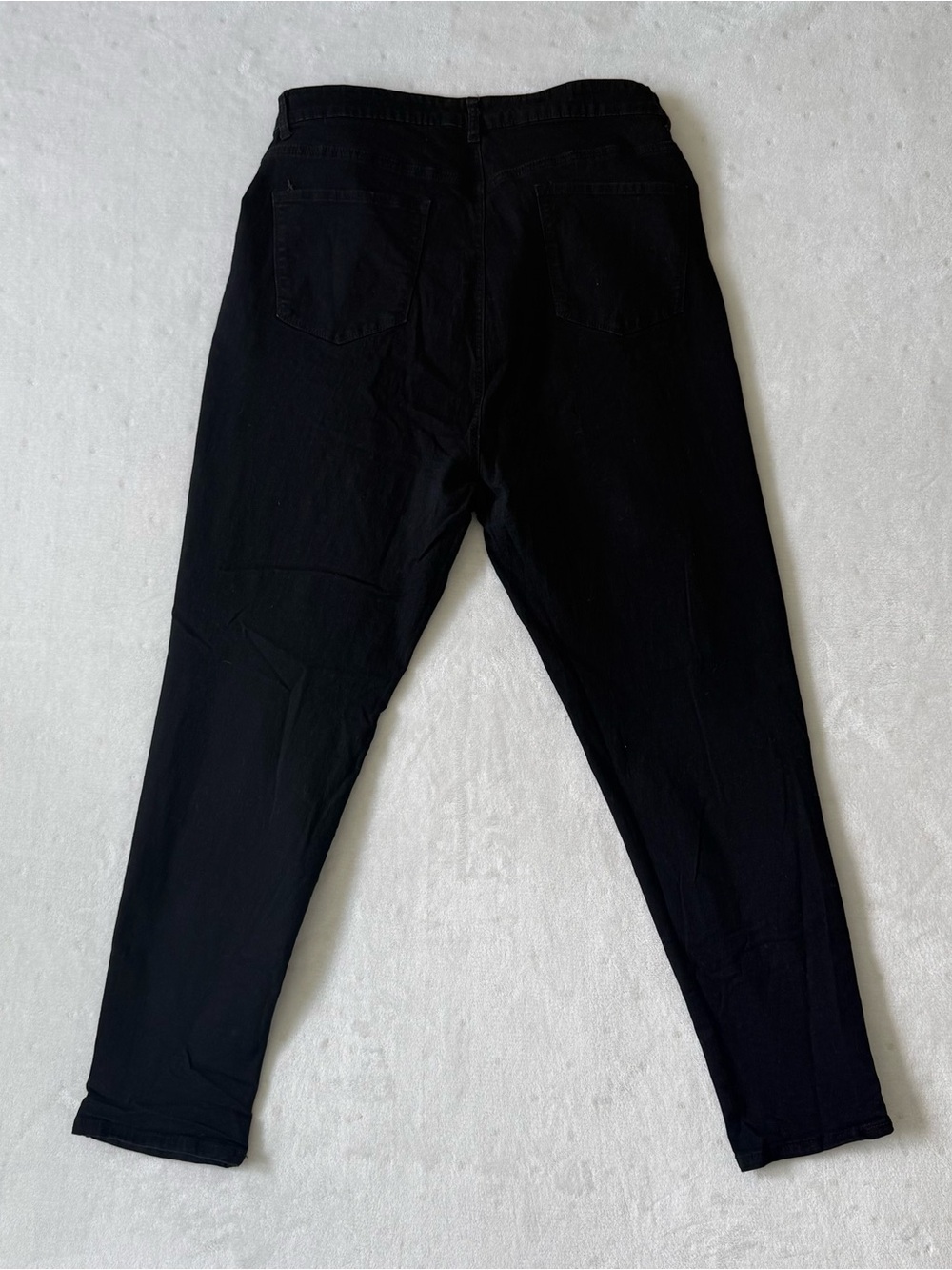 Fashion Nova Curve High Rise Denim Booty Lifting Black Ripped Skinny Jeans Sz 22 - Picture 6 of 12